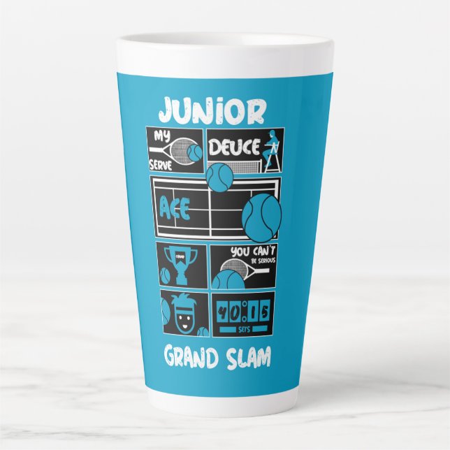 Juniorer Tennispieler       Milchtasse (Vorderseite)