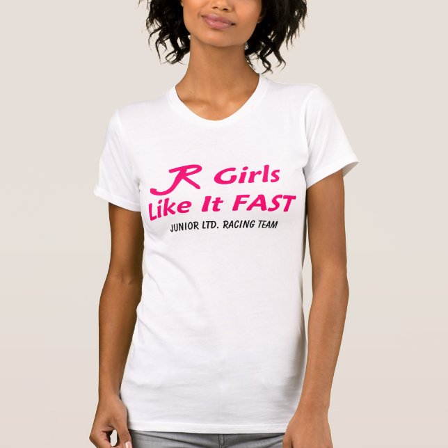 Juniorltd. "schnelle Mädchen " T-Shirt (Vorderseite)
