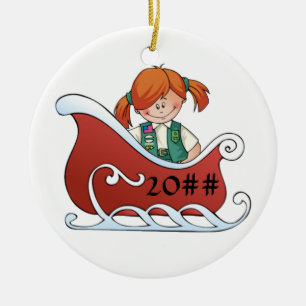 JuniorschlittenRedhead Keramikornament