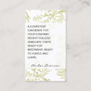 Juniper Branches Visitenkarte