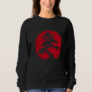 Juniper japanisches Bonsai Design für kleine Baumf Sweatshirt
