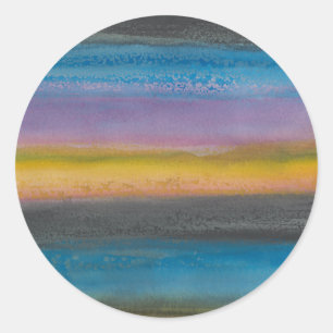 Juniper Mist I Runder Aufkleber