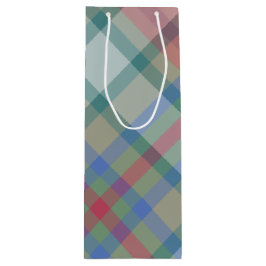 Juniper plaid geschenktüte für weinflaschen