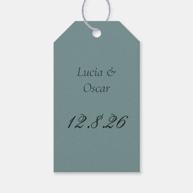 Juniper Rococo Hochzeitsgeschenk-Anhänger | Venus  Geschenkanhänger (Vorderseite)