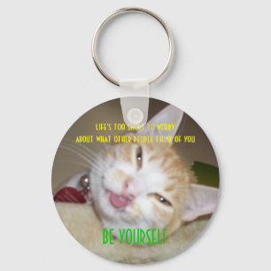 junipurr be yourself keychain schlüsselanhänger