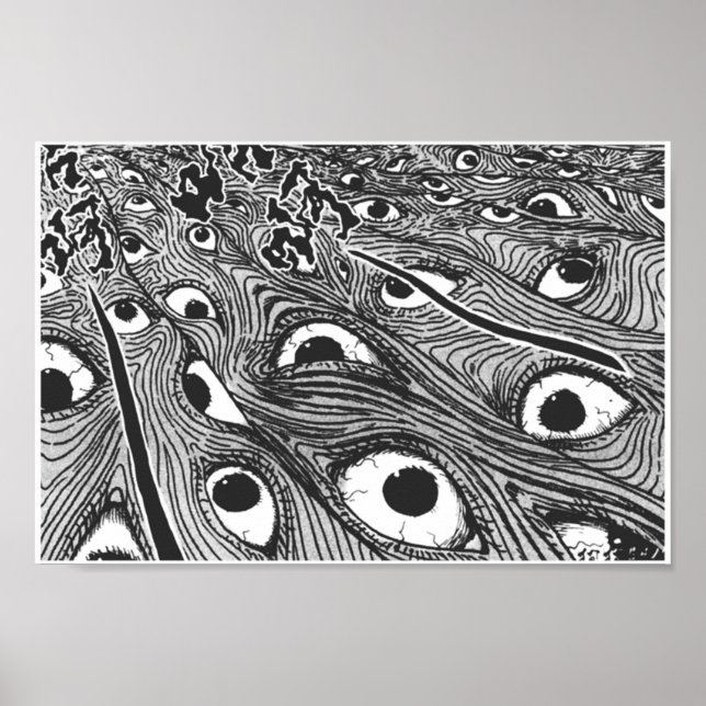 Junji Ito Eyes Poster (Vorne)
