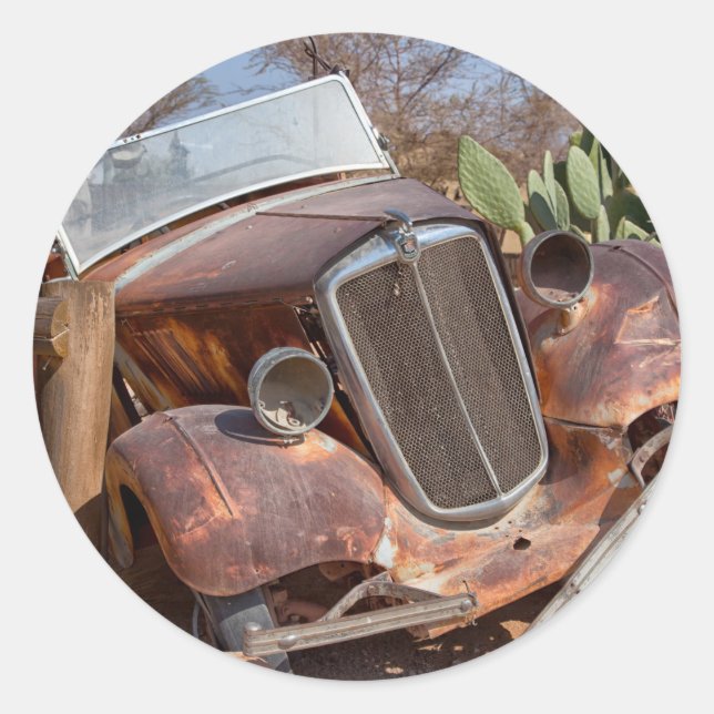 Junk-Auto Runder Aufkleber (Vorderseite)