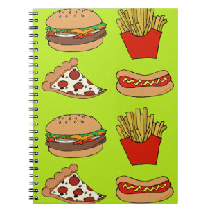 Junk Food Design Notizblock