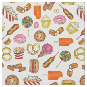Junk Food Junkie Burger Donut Lollipop Eiscreme Stoff