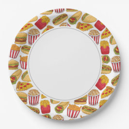 Junk Food Pappteller