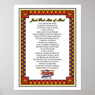 Junk Food Staat of Mind Poster