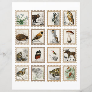 Junk Journal-Akzente für Waldtiere