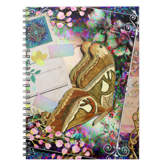 Junk Journal Butterfly Scraps Notizblock