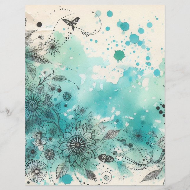 Junk Journal ephemere Vintages Scrapbook-Papier (Vorderseite)