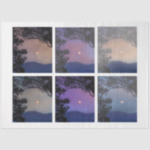 Junk Journal Fee Skies Moon Trees Fantasy 7-12