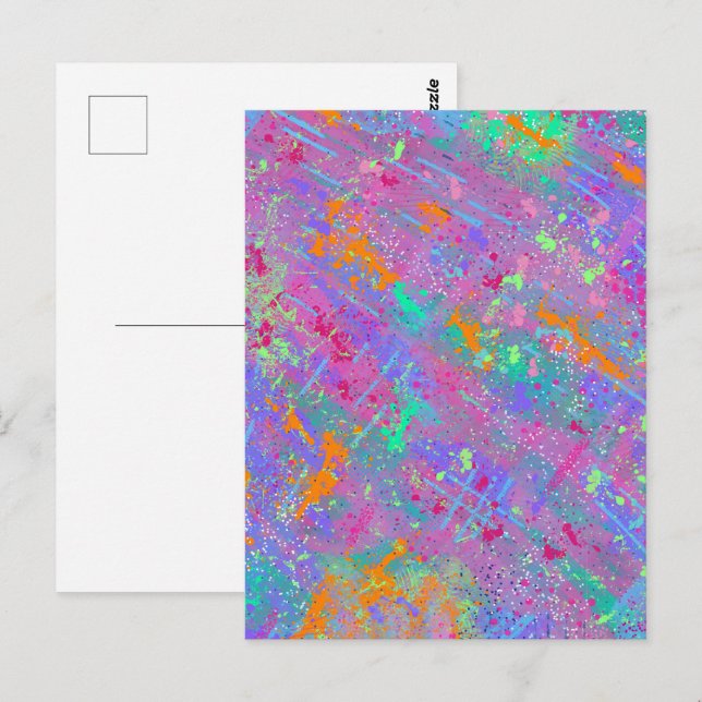 Junk Journal-Liebe Postkarte (Vorne/Hinten)