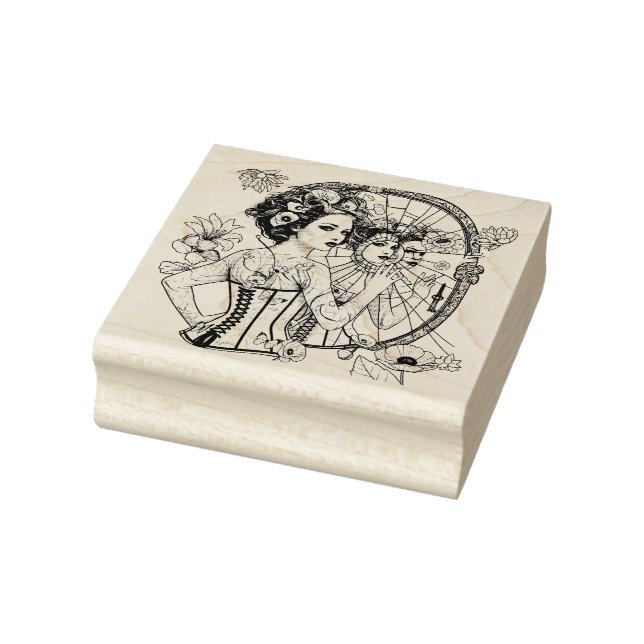 Junk Journal Poppy Collection Gummistempel (Stempel)