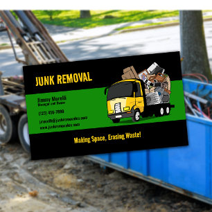 Junk Removal Company Visitenkarte
