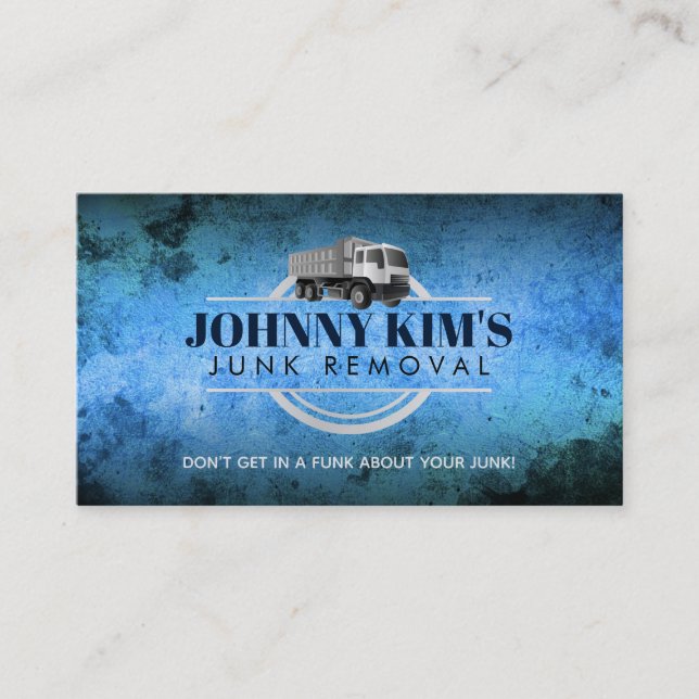 Junk Removal Slogans Business Cards Visitenkarte (Vorderseite)