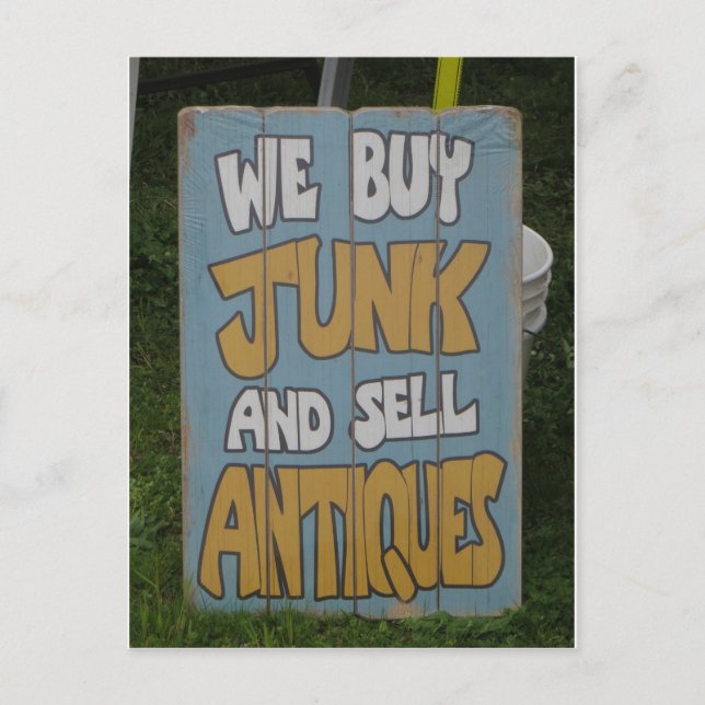 Junk Sign Postkarte (Vorderseite)