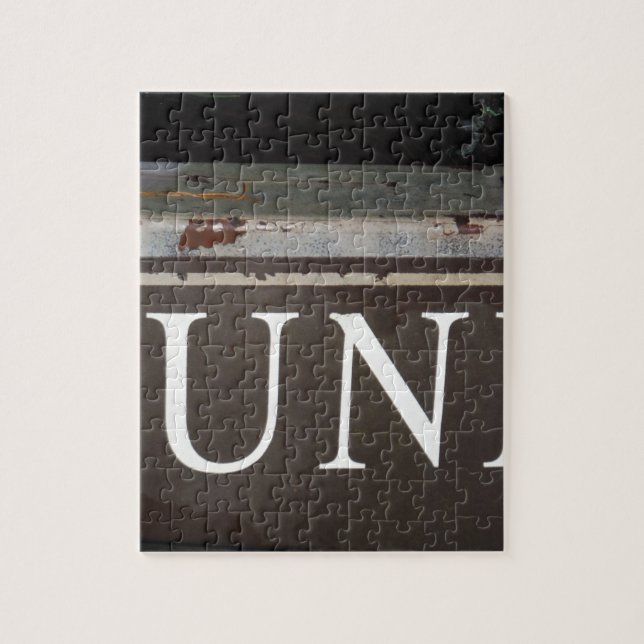 Junk: Vintages Truck-Zeichen Puzzle (Vertikal)