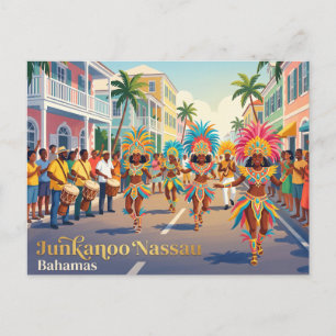 Junkanoo Nassau Bahamas Postkarte