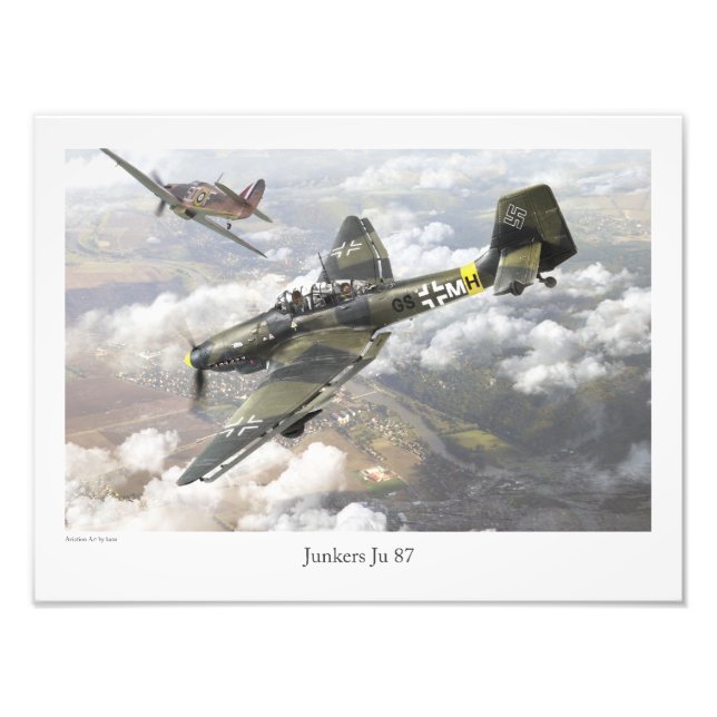 Junkers Ju 87 Fotodruck (Vorne)