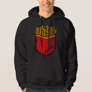 Junkfood Fast Food Chips Pommes in einer Tüte Hoodie