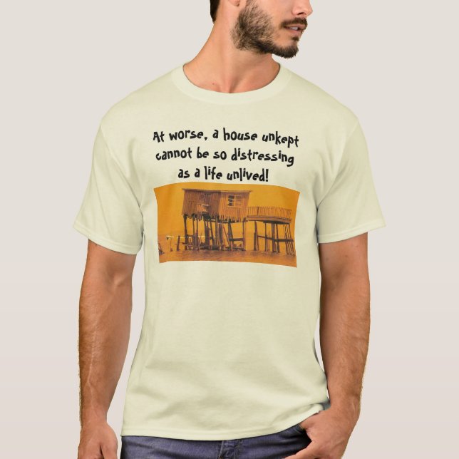 Junkiehaus, an schlechterem, ein unkept Haus kann T-Shirt (Vorderseite)