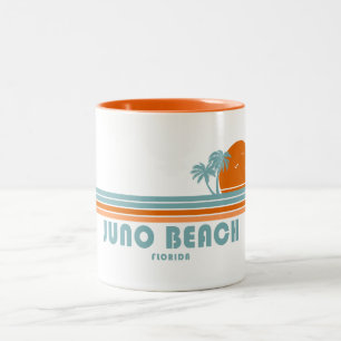 Juno Beach Florida Sun Palm Trees Zweifarbige Tasse