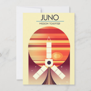 Juno - Mission to Jupiter Space Art Einladung