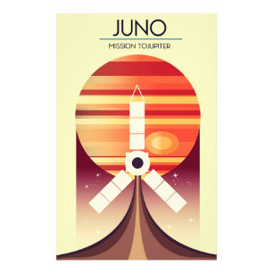 Juno - Mission to Jupiter Space Art Fotodruck