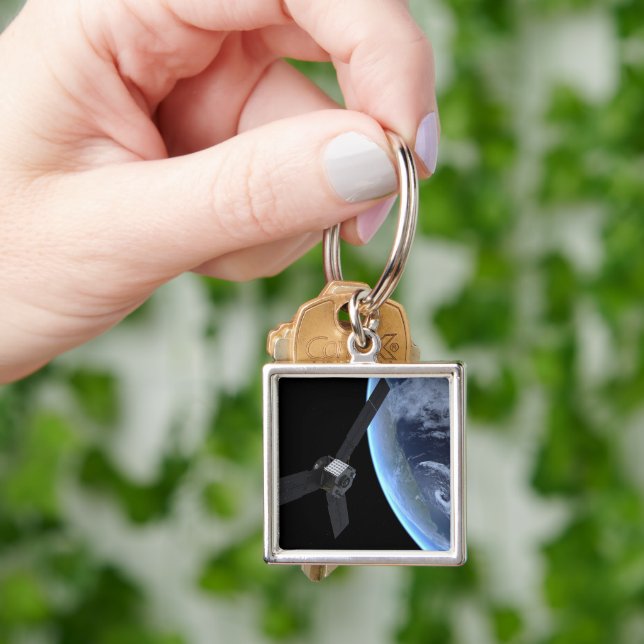 Juno Raumfahrzeug während der Erde Flyby Schlüsselanhänger (Hand)