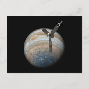 Juno-Raumsonde auf dem Planeten Jupiter Postkarte