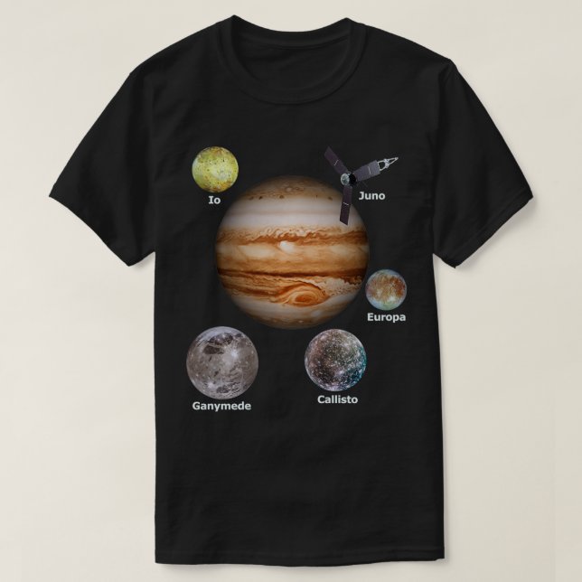 Juno Spacecraft Mission To Jupiter  T-Shirt (Design vorne)