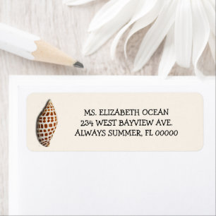 Junonia Seashell Cream Benutzerdefinierte Rücksend
