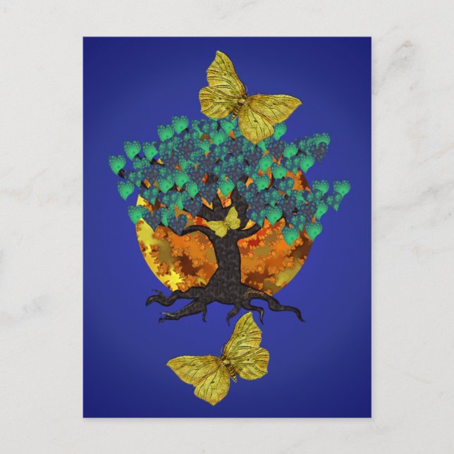 Junos Nachtpostkarte Postkarte (Vorderseite)