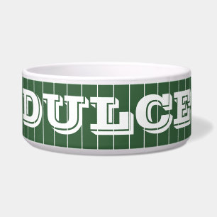 Junter Green White Thin Vertikal Strip Name Napf