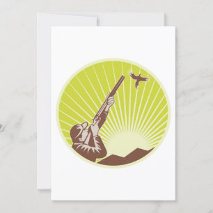 Junter schießt eine Gans Einladung