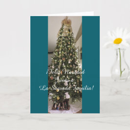 Junto a La Sagrada Familia en Navidad. Karte
