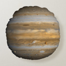 Jupiter - 2 einzigartige Seiten - Rundes Kissen