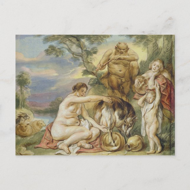 Jupiter als Kind Postkarte (Vorderseite)