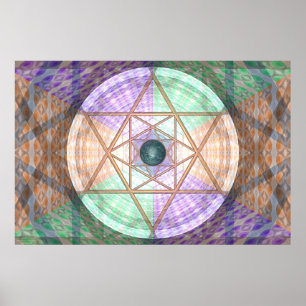 Jupiter and Earth Per Martineau Poster