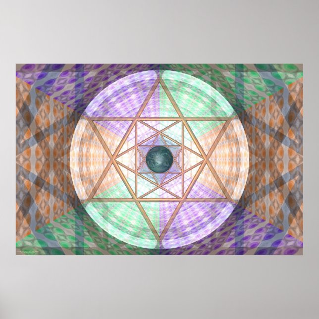 Jupiter and Earth Per Martineau Poster (Vorne)