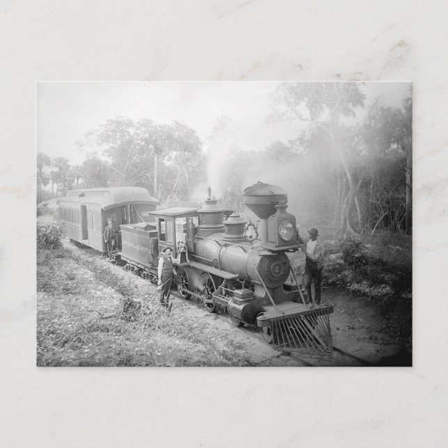Jupiter and Lake Worth Railroad, 1897 Postkarte (Vorderseite)
