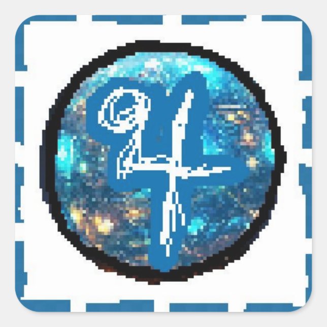 Jupiter Day Quadratischer Aufkleber (Vorderseite)