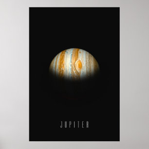 Jupiter - Der Gasriesen König mit dem Großen roten Poster