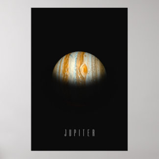 Jupiter - Der Gasriesen König mit dem Großen roten Poster
