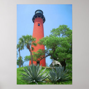 Jupiter-Einlass-Leuchtturm, Florida Poster