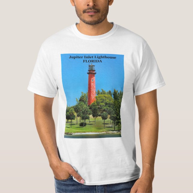 Jupiter-Einlass-Leuchtturm, Florida-T - Shirt (Vorderseite)